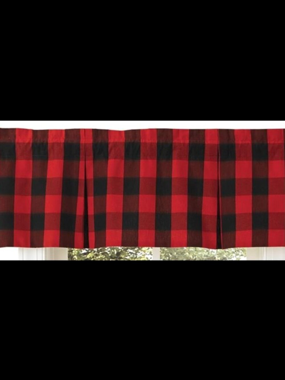 Buffalo Check Box Pleat window Valance by Park Design